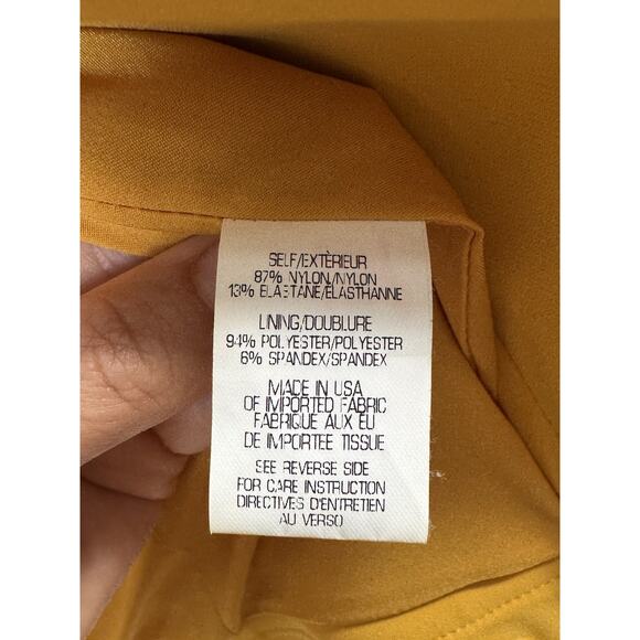 Theory Bold Yellow Full Zip Jacket Boxy Modern Modern Statement Size 8 - Picture 9 of 12